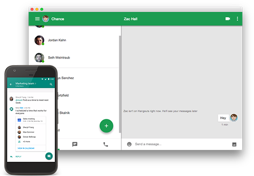 Samenwerken met Google Hangouts